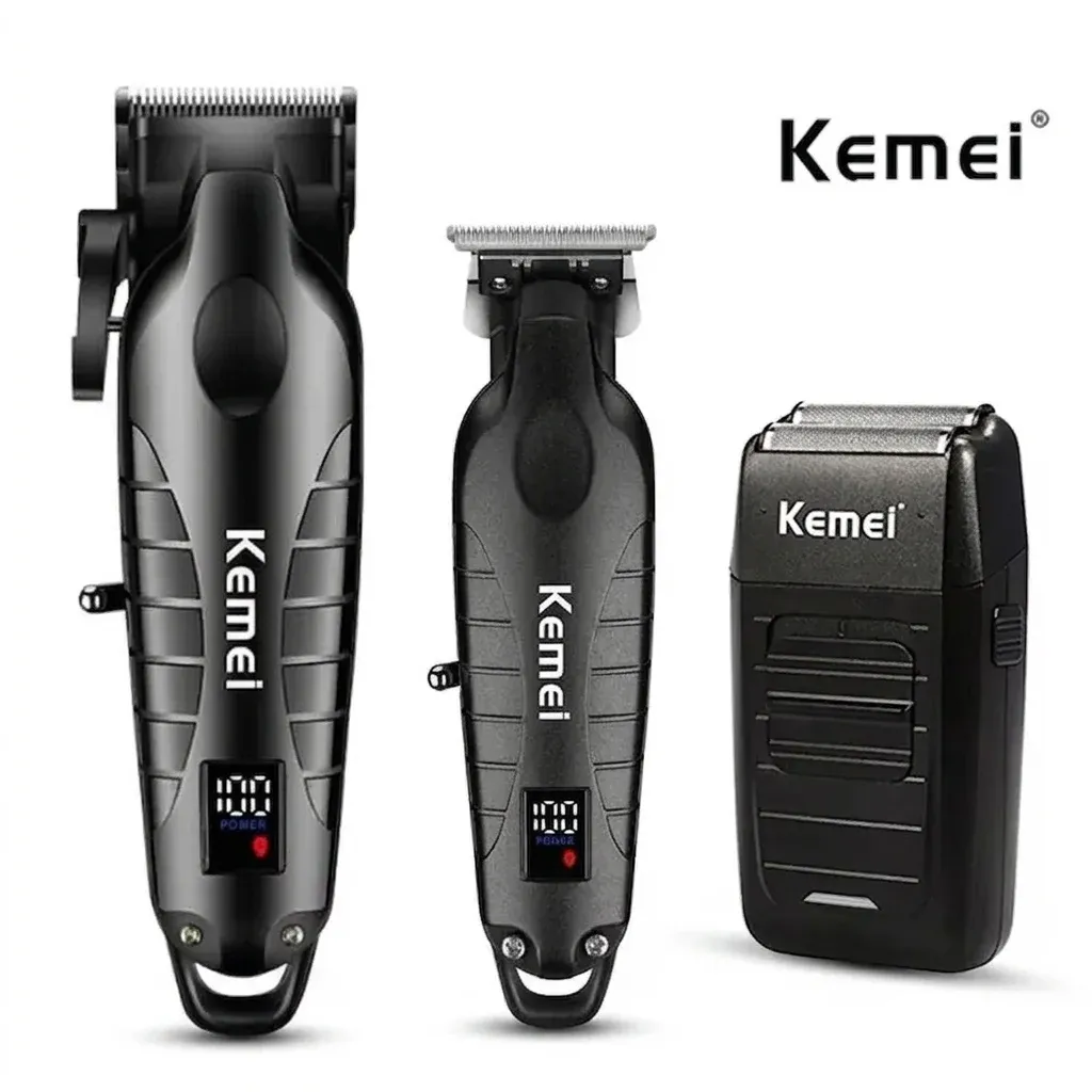 طقم حلاقة وتشذيب Kemei KM-2290 للرجال