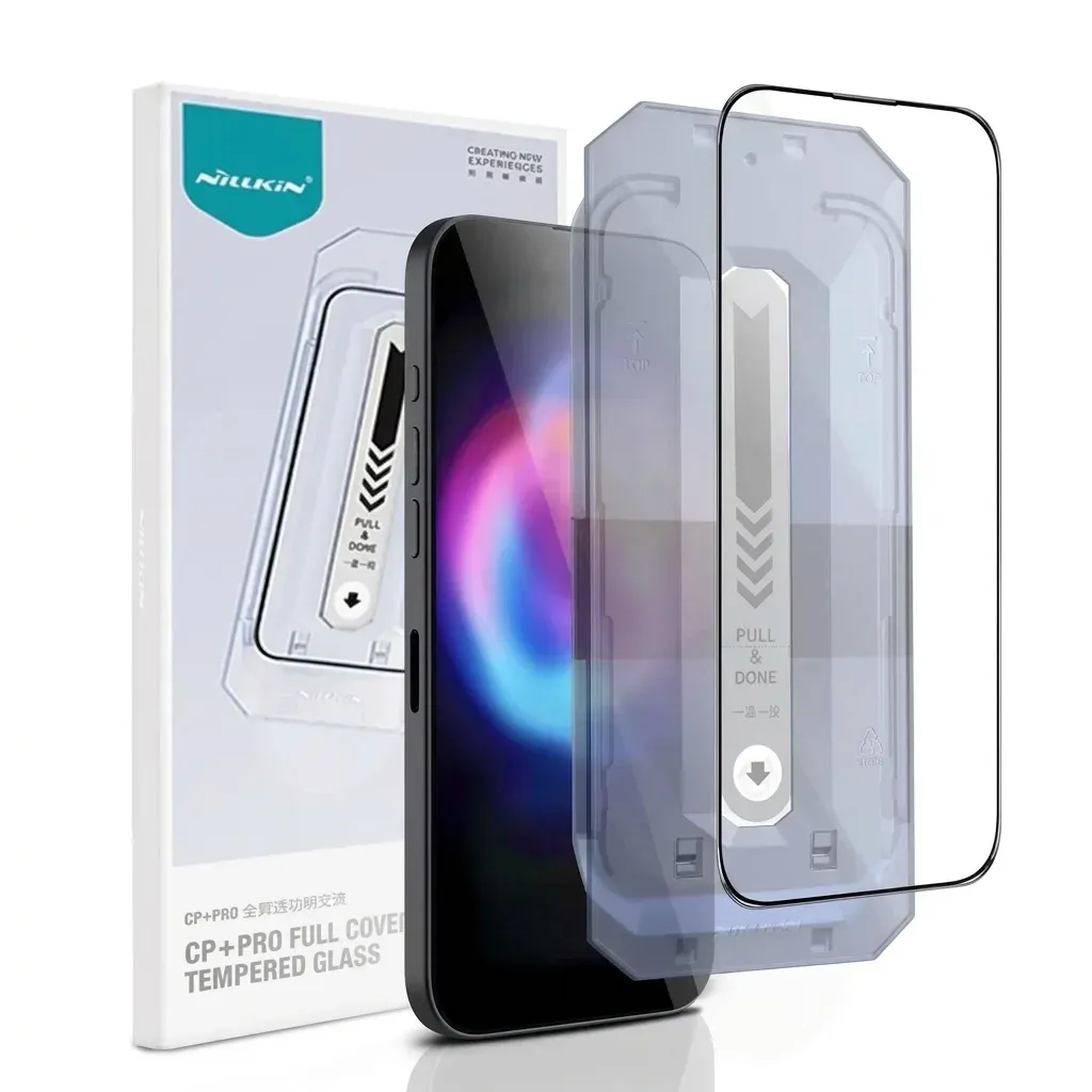 واقي شاشة زجاجي كامل التغطية لهواتف iPhone 16 من NILLKIN