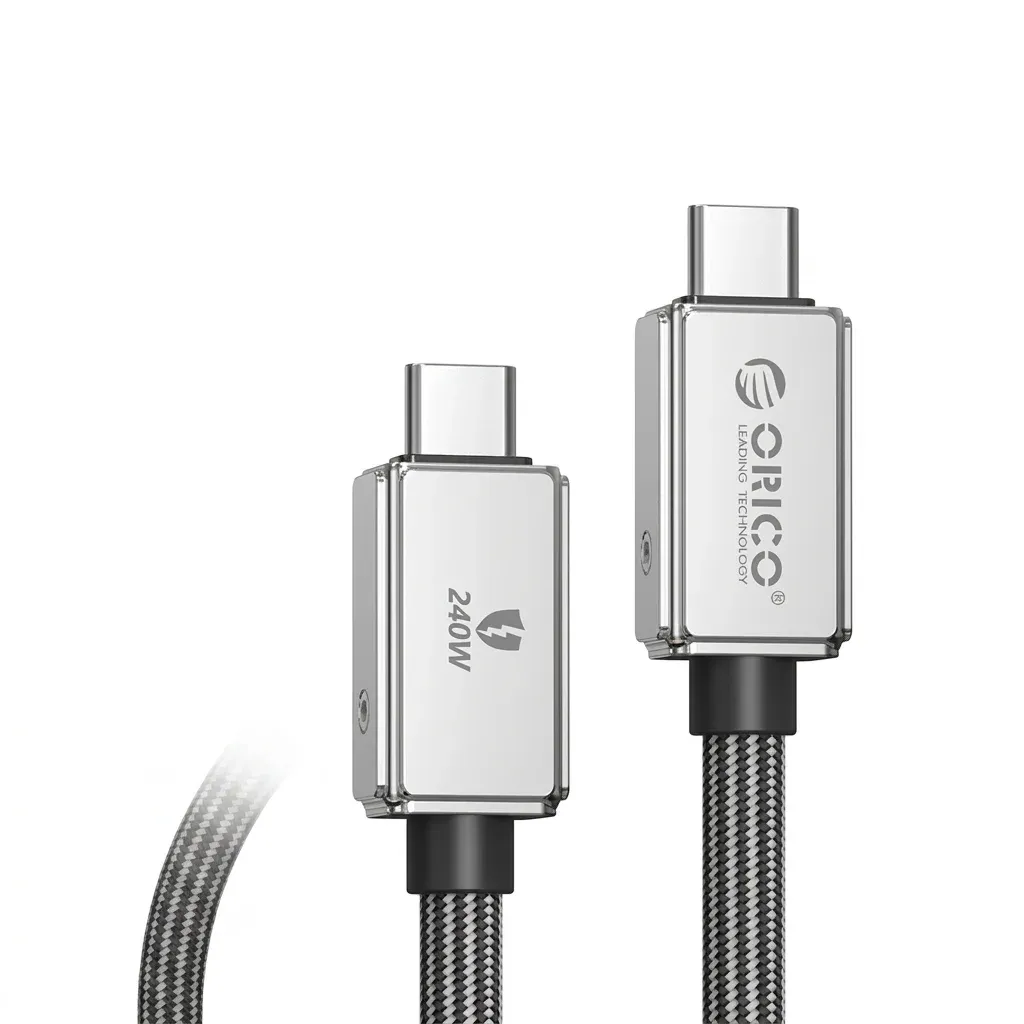 كابل ORICO USB-C إلى USB-C فضي