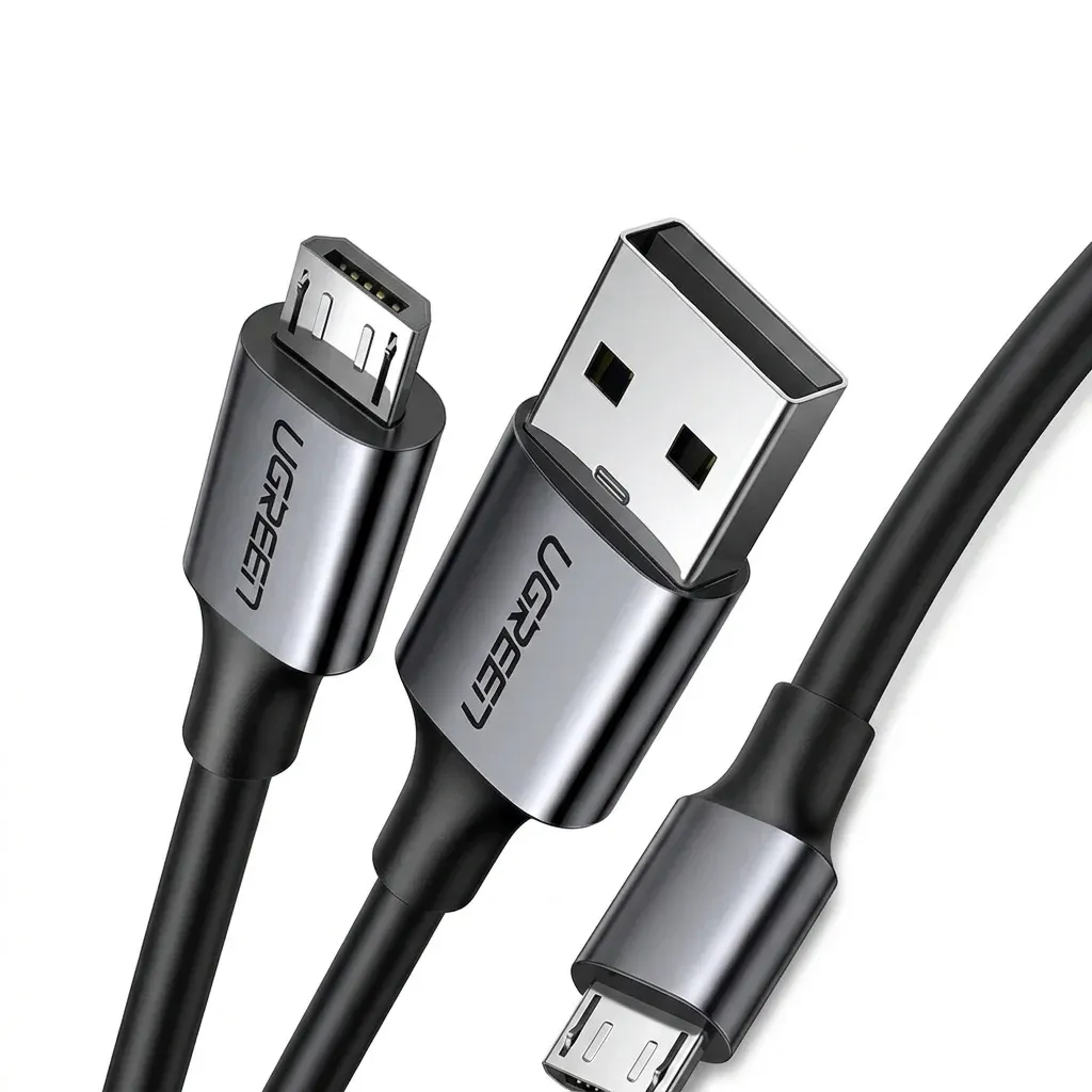 كابل شحن يوغرين Micro USB 3 أمبير بتوصيل ثابت