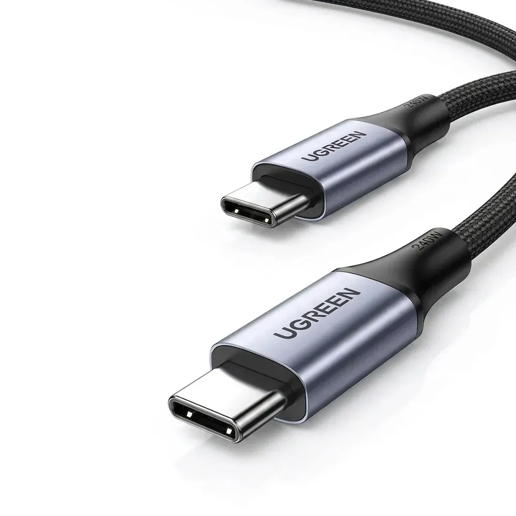 كابل شحن UGREEN USB-C إلى USB-C بقدرة 240 واط للشحن السريع