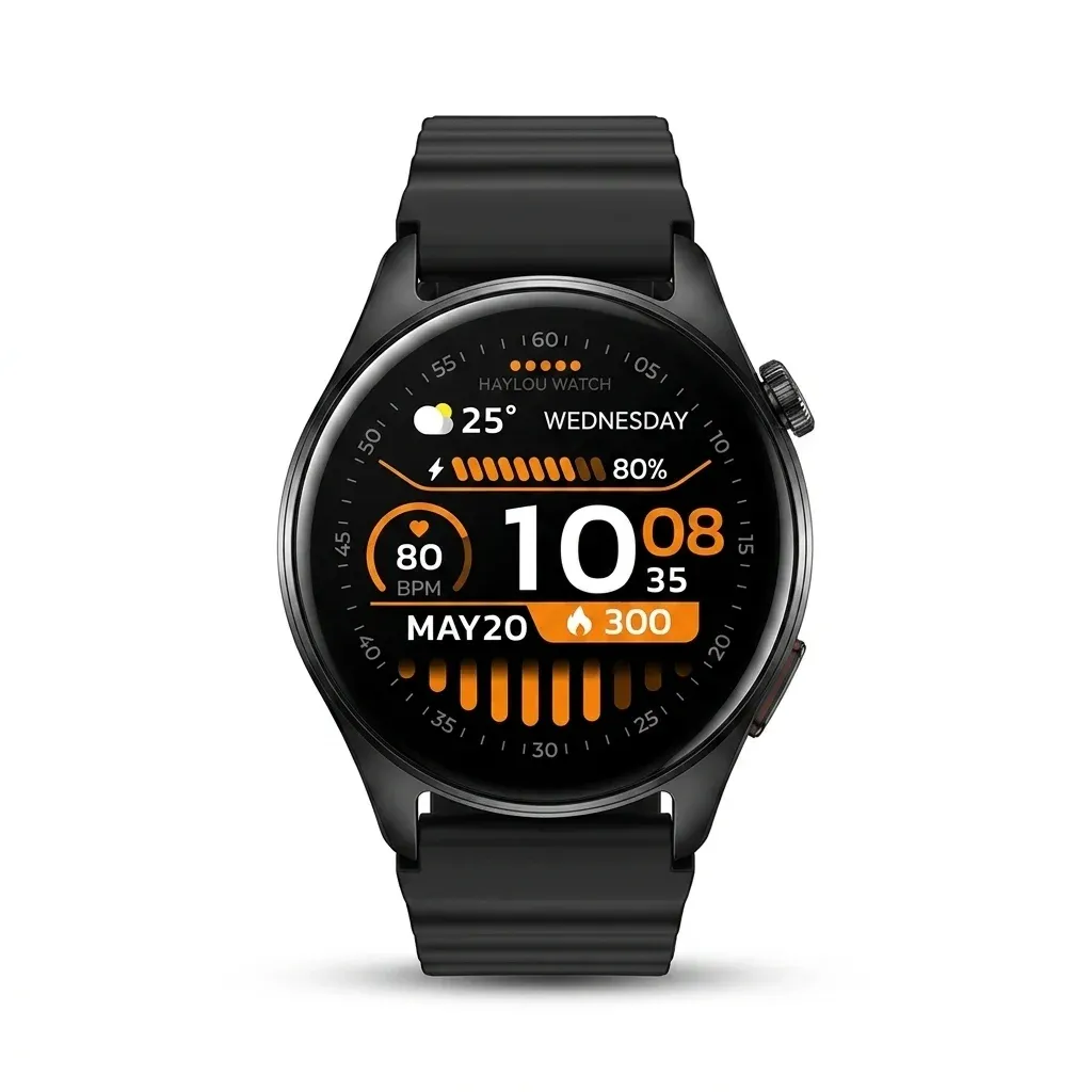 ساعة هايلو 4S الذكية مع GPS وشاشة AMOLED مقاس 1.43 بوصة