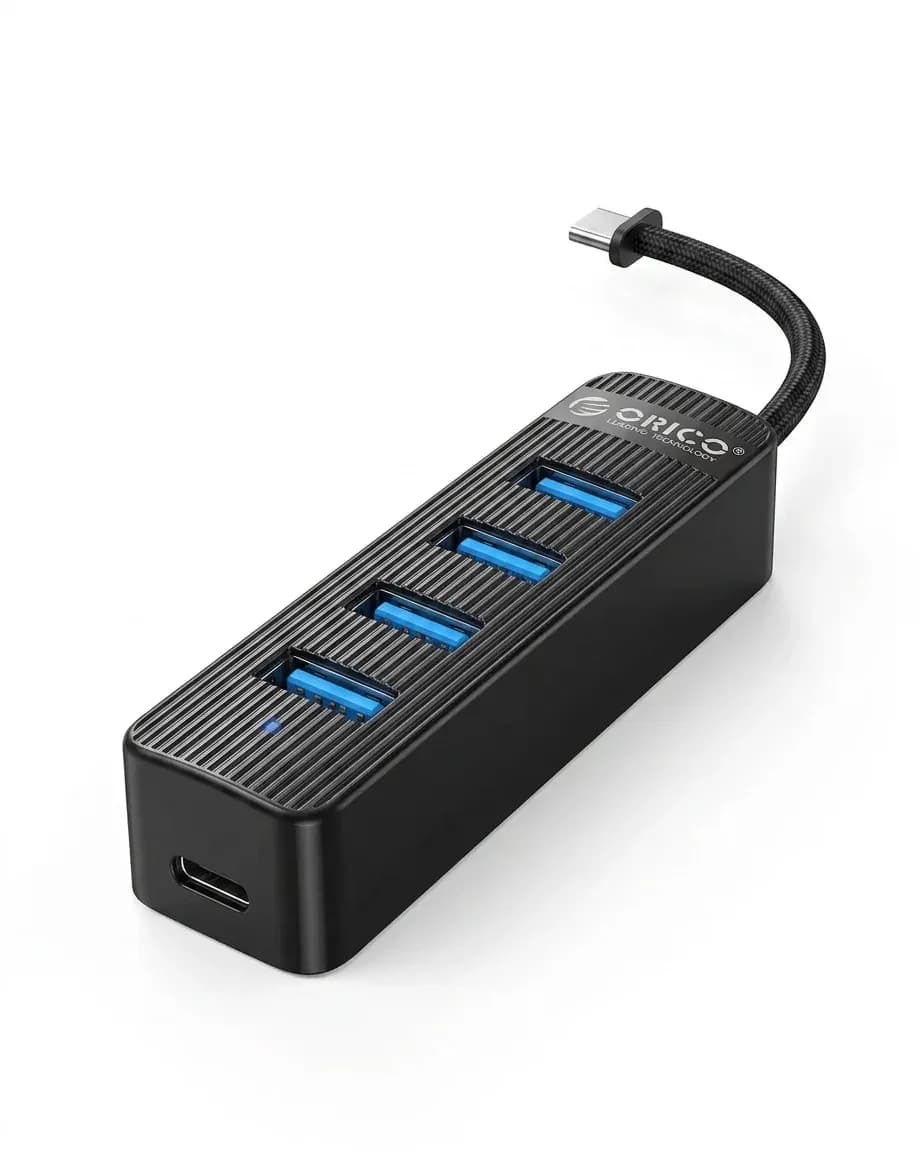 موزّع ORICO أسود بأربع منافذ USB 3.0
