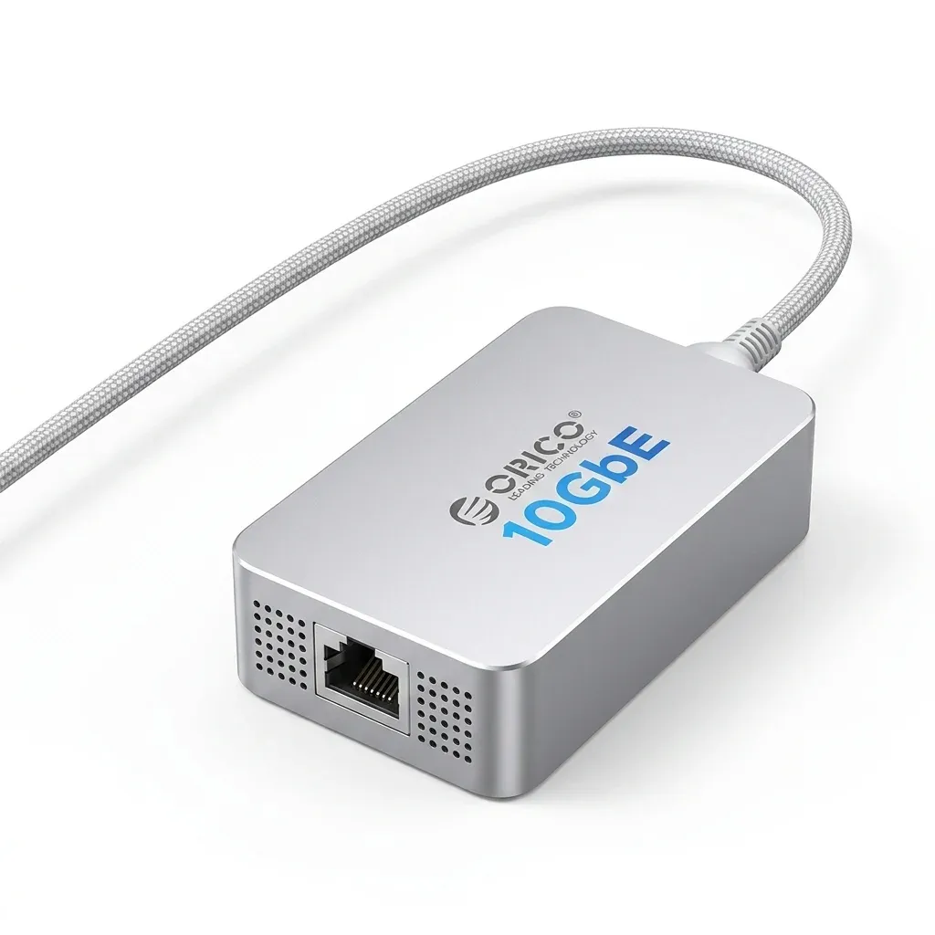 محول شبكة 10 جيجابت محمول من أورايكو لمنفذ USB4 وThunderbolt