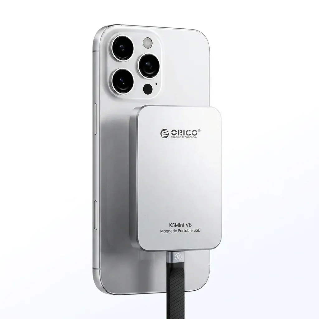 قرص ORICO SSD فضي محمول مغناطيسي